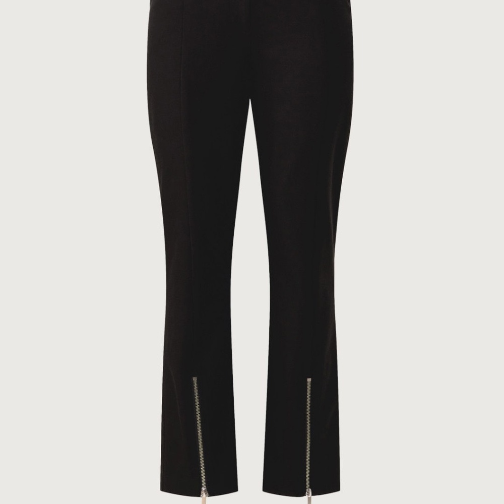 Derek Lam 10 Crosby x RTR Zipper Split Black Hem Pants, US 14 (Italian Size 50) - Picture 3 of 15
